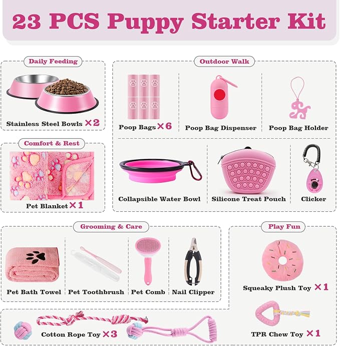 Puppy Supplies Starter Kit – Puppy Essentials and Dog Stuff Set - Image 2
