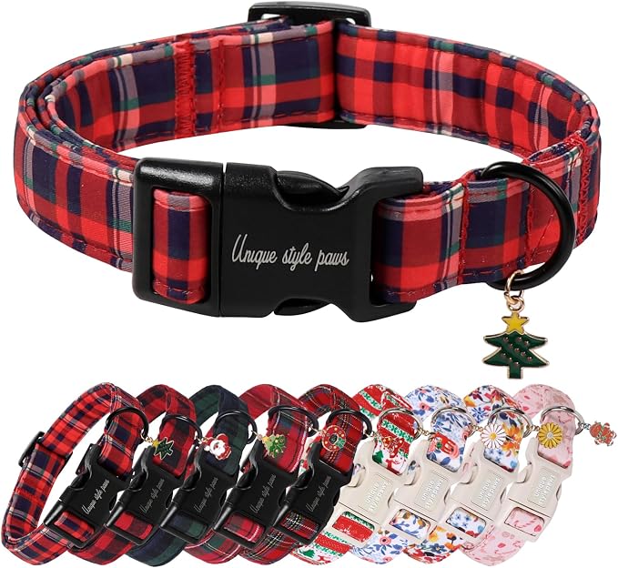 Unique Style Paws Christmas Dog Collar Plastic Buckle by Uniquestylepaws