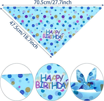 hoyuwak Dog Birthday Party Supplies Girl Dog Birthday Bandana Tutu Set Cute Hat - Image 2