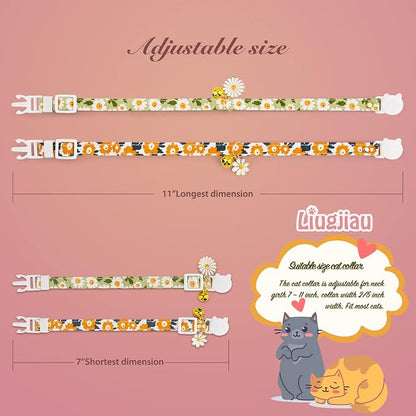 2 Pack Cotton Breakaway Cat Collar - Image 3