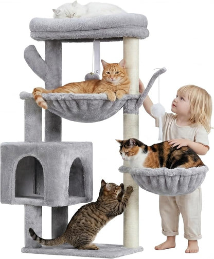 Heybly Cat Tree, 39.4 Inches Tower Condo - Image 2