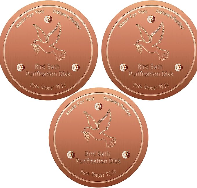 Bird Bath Copper Disk, Pure Copper Bird Bath Purification Disc, Save Cleaning by Unknown