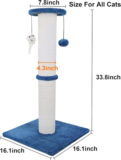 Cat Scratching Post 34 Inches Heavy Duty and Thicker Cat Scratching Post Sisal - Image 2