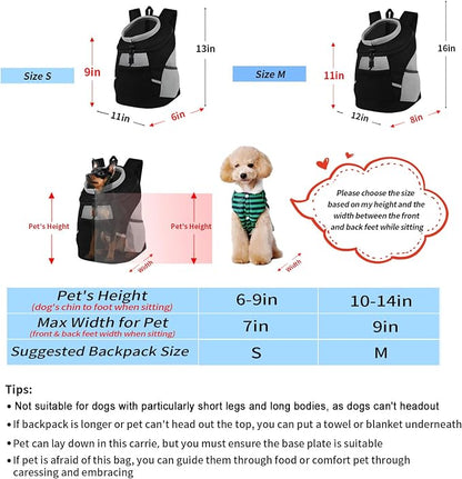 Dog Backpack Carrier, Front Chest Carrier - Image 4