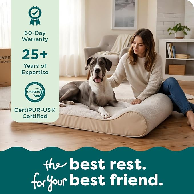 FurHaven Orthopedic Dog Bed for Large Dogs, Luxe Lounger Contour Mattress - Image 9