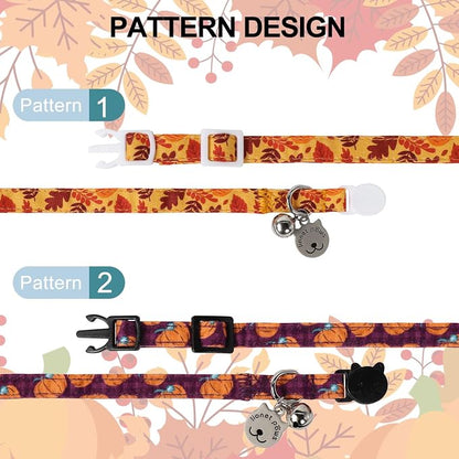 Lionet Paws 2pcs Pack Cotton Cat Collar, Breakaway Buckle - Image 4