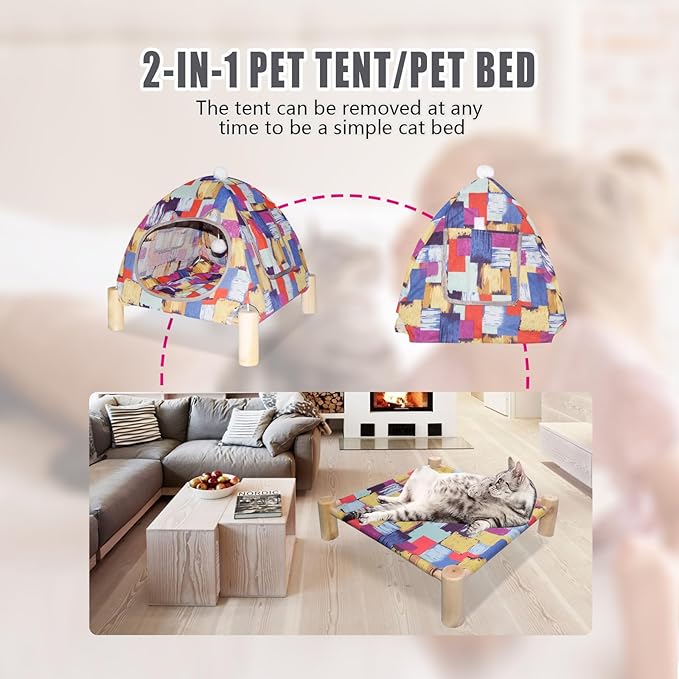Pozico Portable Cat Tent Bed – Lightweight Foldable Cat House - Image 7