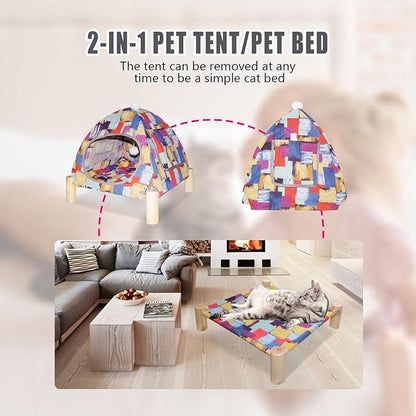 Pozico Portable Cat Tent Bed – Lightweight Foldable Cat House - Image 7