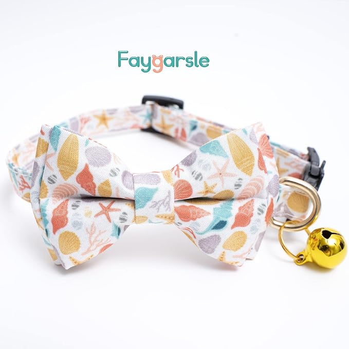 Faygarsle 2 Pack Cotton Designer Breakaway Cats Collar - Image 4