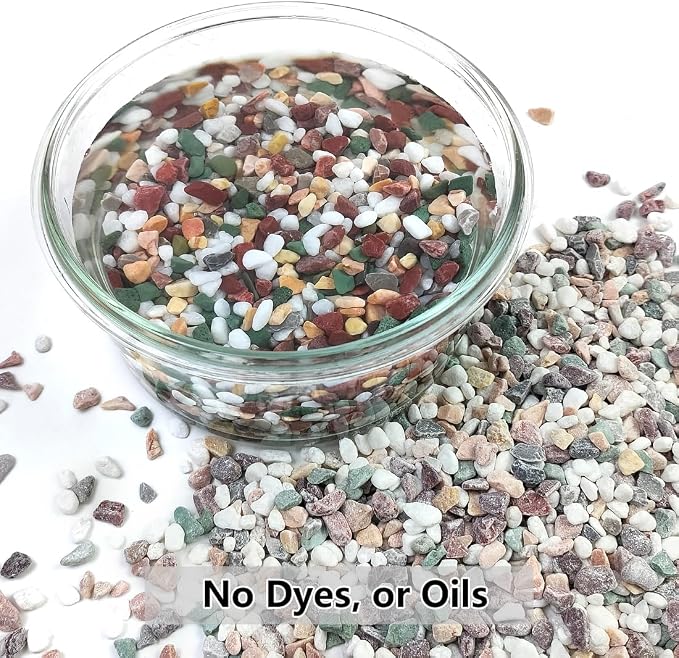 5LB Succulent and Cactus Gravel Pebbles, 1/5 Inch Natural Decorative Polished - Image 3