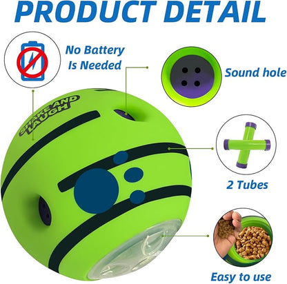 Interactive Puzzle Dog Treat Ball, Treat Dispensing Enrichment Dog Toys Ball - Image 2