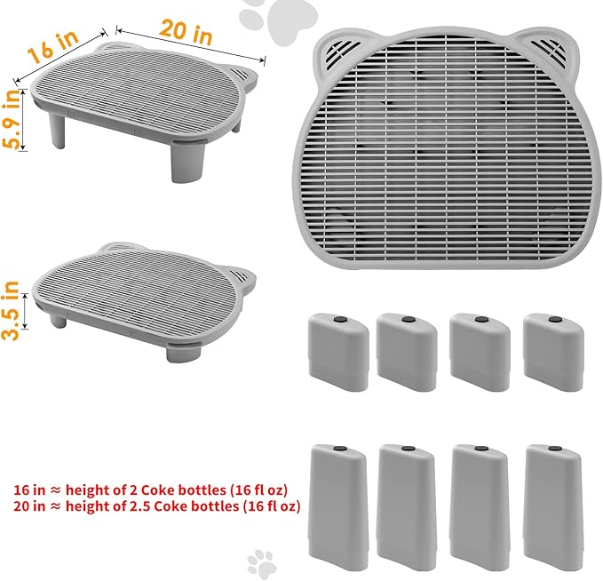 Litter Catching Step for Cat Litter Box, Litter Trap Stool for Automatic Litter - Image 4