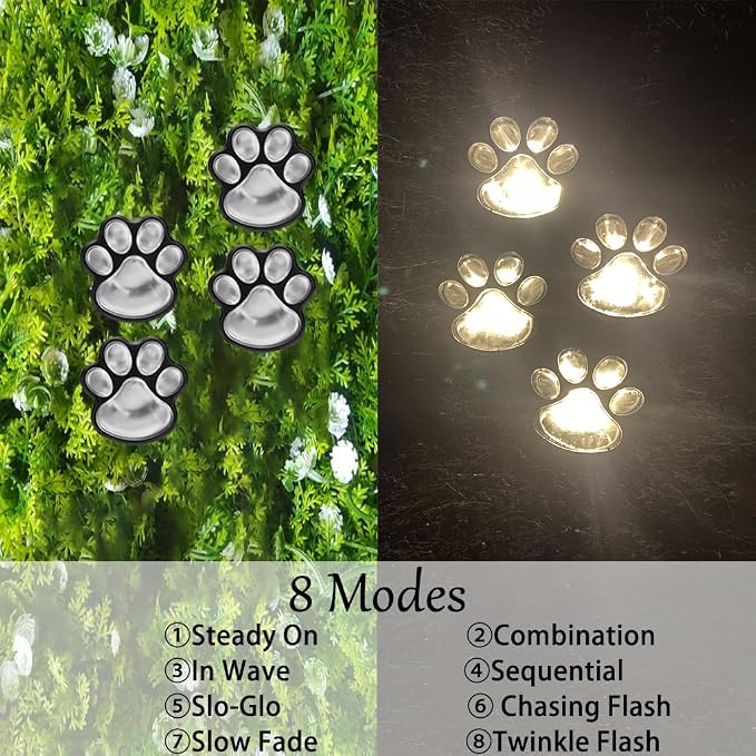 Paw Print Solar Lights - Image 7
