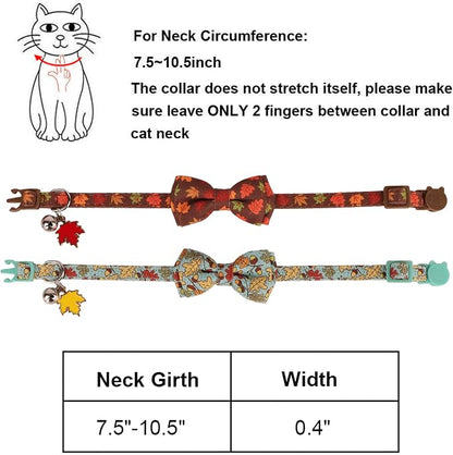 ADOGGYGO 2 Pack Fall Cat Collar - Image 5