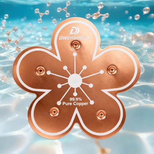 Bird Bath Copper Disk, 99.9% Pure Copper Disk, 5-Point Support, Solar Fountain by DWEHSHIELD