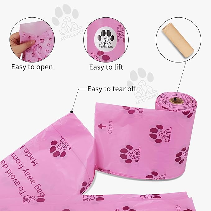 Dog Poop Bags Rolls with Dispenser 150 Count Biodegradable Bags - Image 4