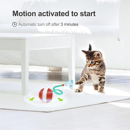 Interactive Cat Toys for Indoor Cats, The 3rd Generation Agile Moving Cat Ball - Image 5