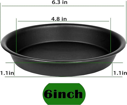 6 Pack 6 inch Plant Saucer Tray, 4 6 8 10 12 15 17 19 inch Plant Saucers - Image 2