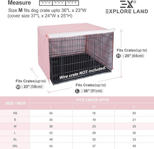 Explore Land Pattern Dog Crate Cover - Image 2