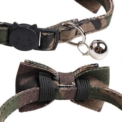Cat Collar Bowtie with Bell, Quick Release Buckle Safety and Durable Kitties - Image 5