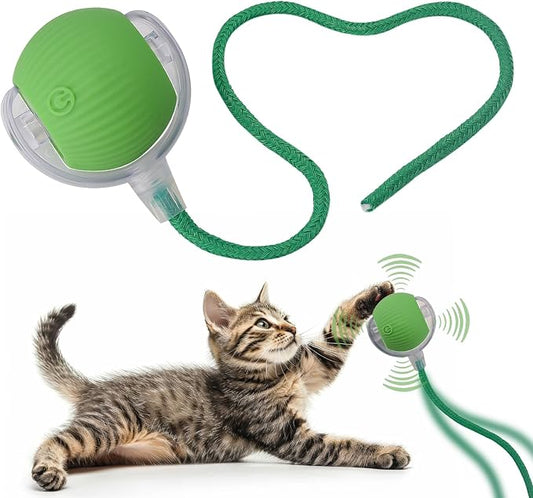 Interactive Cat Dog Toy Ball: Indoor Small Automatic Moving Smart Rolling Fun by AEBDERP