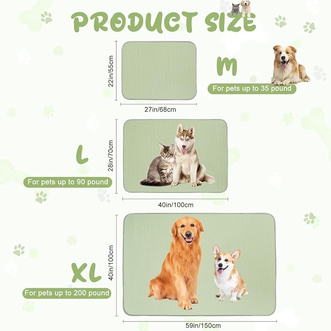 Summer Dog Cooling Mat Washable Ice Silk Self Cool Pad - Image 6