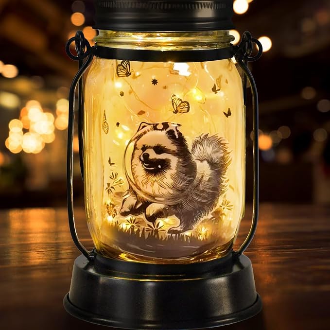 kyoryuger Pomeranian Gifts for Women/Men Pomeranian Solar Lanterns Dog Mom - Image 8