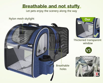 Pecute Pet Carrier Backpack, Cat Backpack Carrier, Expandable - Image 4