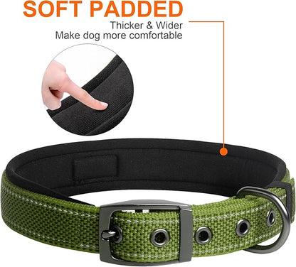 Fida Heavy Duty Dog Collar, Ultra Comfortable Soft Neoprene Padded, Adjustable - Image 3