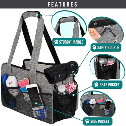 PetAmi Small Dog Purse Carrier, Soft-Sided Pet Carrier Bag - Image 4