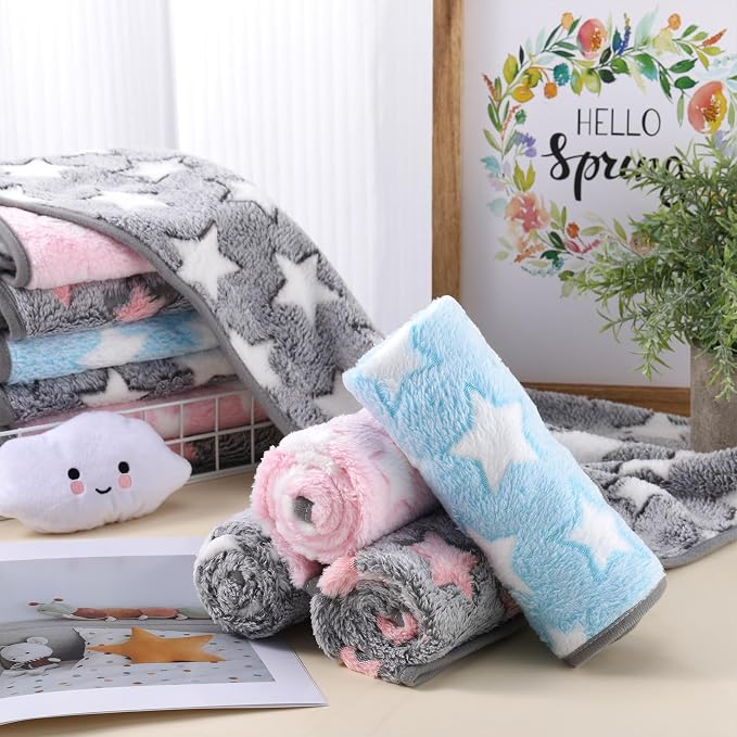 Chumia 40 Pcs Puppy Blankets for Small Dog Pet Bulk Fleece Soft Fluffy Washable - Image 5