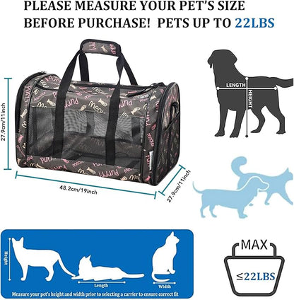 Soft-Sided Kennel Pet Carrier for Small Dogs, Airline Approved Cat Carriers Dog - Image 3