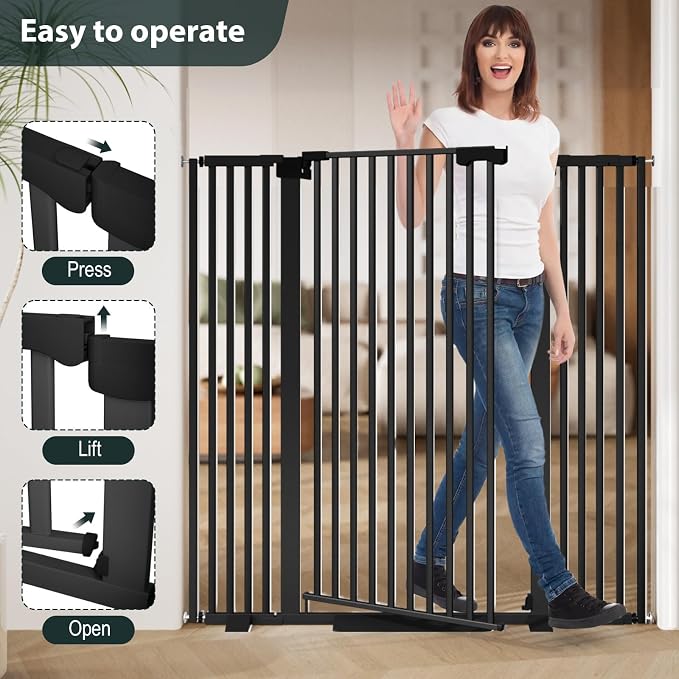 51'' Extra Wide Cat Gate Barrier 30-63'' Wide - Image 4