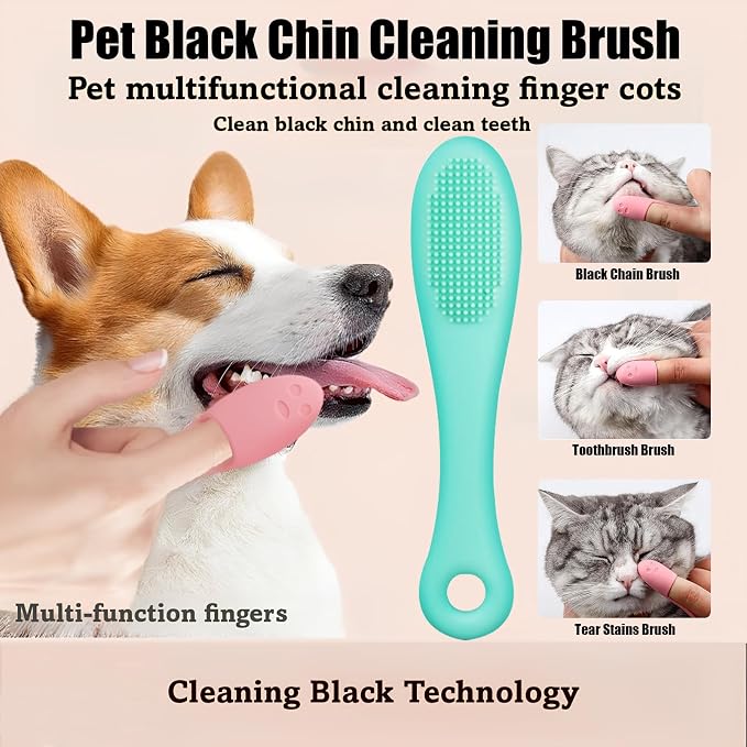 6Pcs Dog Bath Brush Set with Soap Dispenser - Image 6