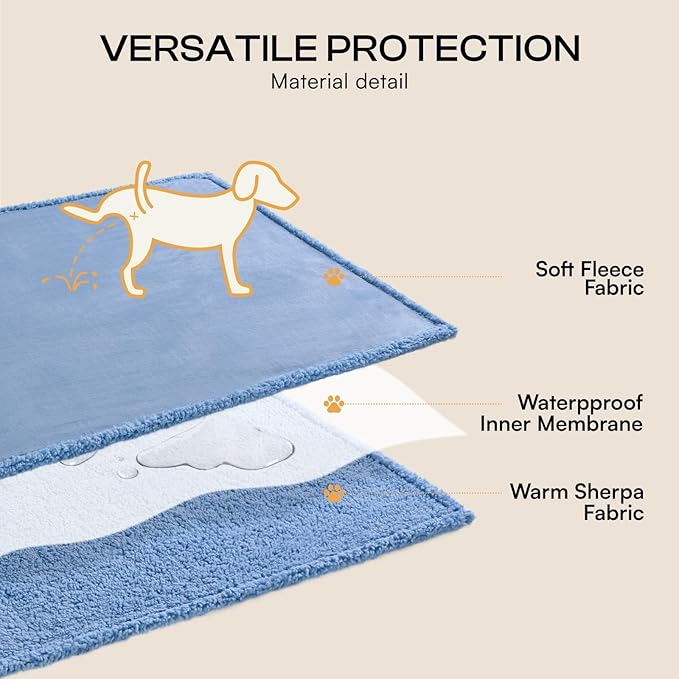 Luciphia Waterproof Pet Blanket, Liquid Pee Proof Dog Blanket - Image 4
