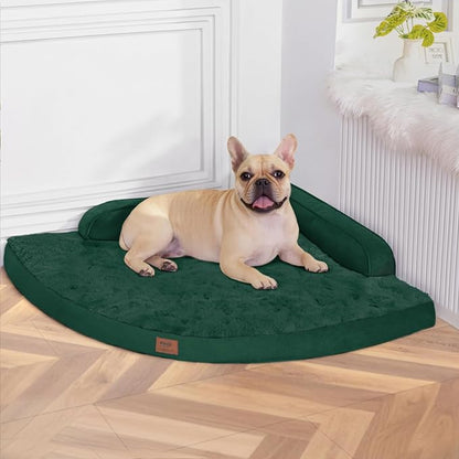 Large Orthopedic Dog Bed with Sides Big Dog Beds with Removable Washable Cover by Mekiy