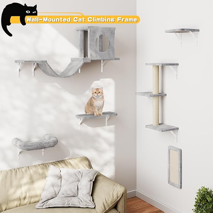NUNU LAB Cat Wall Shelves, Indoor Cat Furniture - Image 3