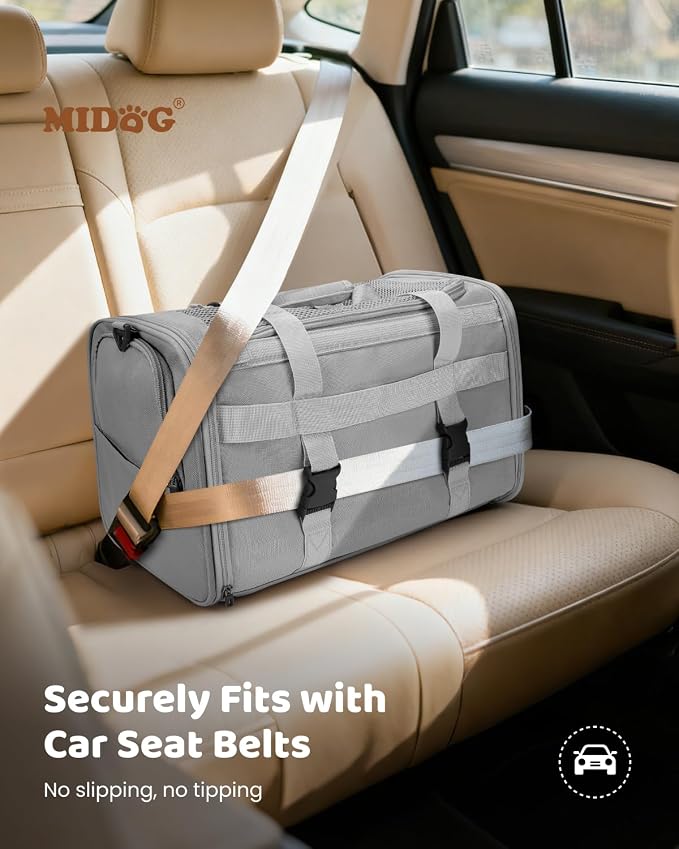 MIDOG Cat Carrier Soft for Small to Medium-Sized Cats, TSA Airline Approved - Image 6