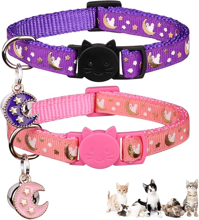 2Pcs Breakaway Cats Collars Cat Collars by Baeuppit