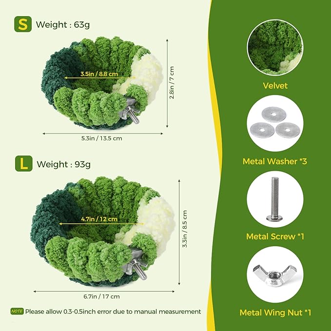 Bird Nest for Cage, Plush Hanging Bird Bed for Parakeet, Breeding Bird House - Image 2