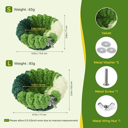Bird Nest for Cage, Plush Hanging Bird Bed for Parakeet, Breeding Bird House - Image 2