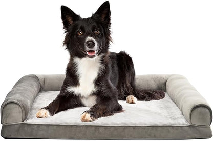 Amazon Basics Dog Bed with Cooling Gel Memory Foam, Pressure-Relief Support by AmazonBasics