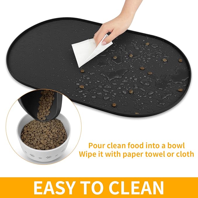 KPWACD Pet Feeding Mat for Dogs and Cats, Silicone Dog Placemat Non-Slip - Image 5