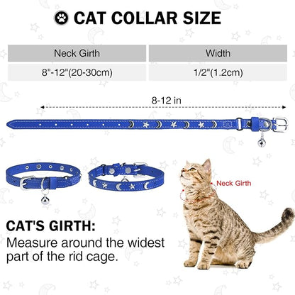Leather Cat Collars for Boy Girl Cats - Image 3