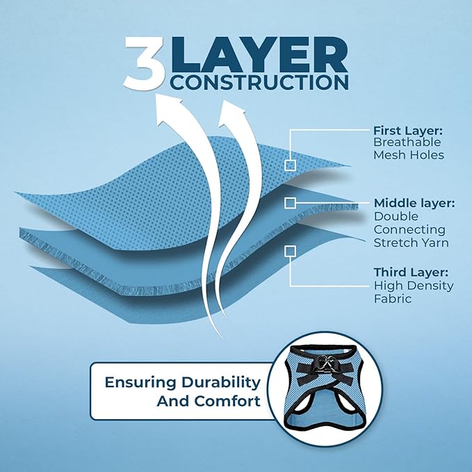 Best Pet Supplies Voyager Step-in Air All Weather Mesh Harness and Reflective - Image 4
