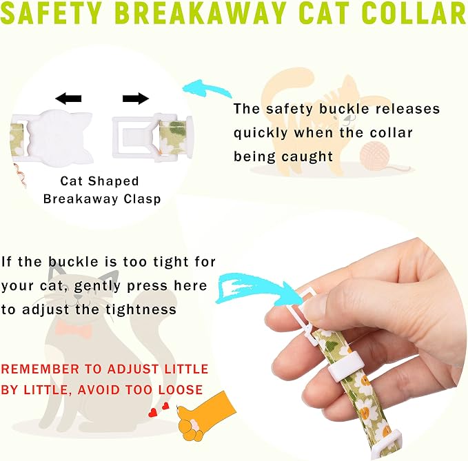 Airtag Cat Collar, JXFUKAL Kitten Collar Breakaway - Image 5