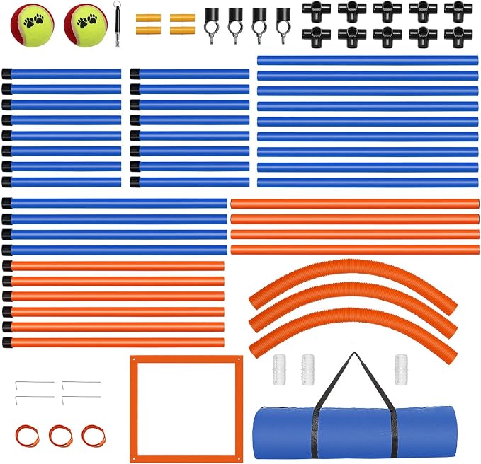 Dog Agility Training Equipment, 72-Piece Obstacle Course Training Starter Kit - Image 9