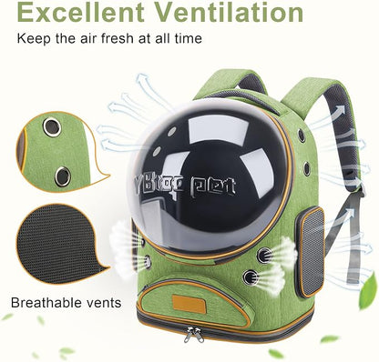 Cat Backpack Carrier, Breathable Cat Bubble Backpack Upgrade Large Space Cat - Image 4