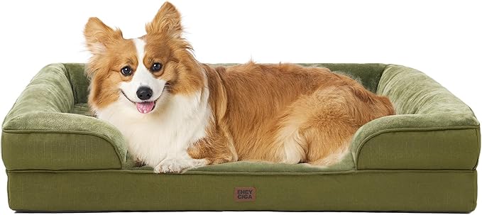 EHEYCIGA Orthopedic Dog Beds for Large Dogs, Waterproof Memory Foam Large Pet by EHEYCIGA