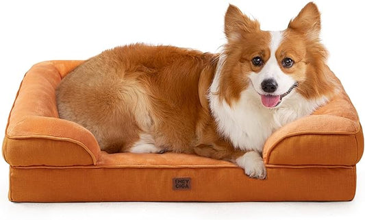 EHEYCIGA Orthopedic Dog Beds for Large Dogs, Waterproof Memory Foam Large Pet by EHEYCIGA